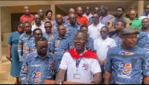 The Concerned Staff of Bolgatanga Technical University during the press conference 